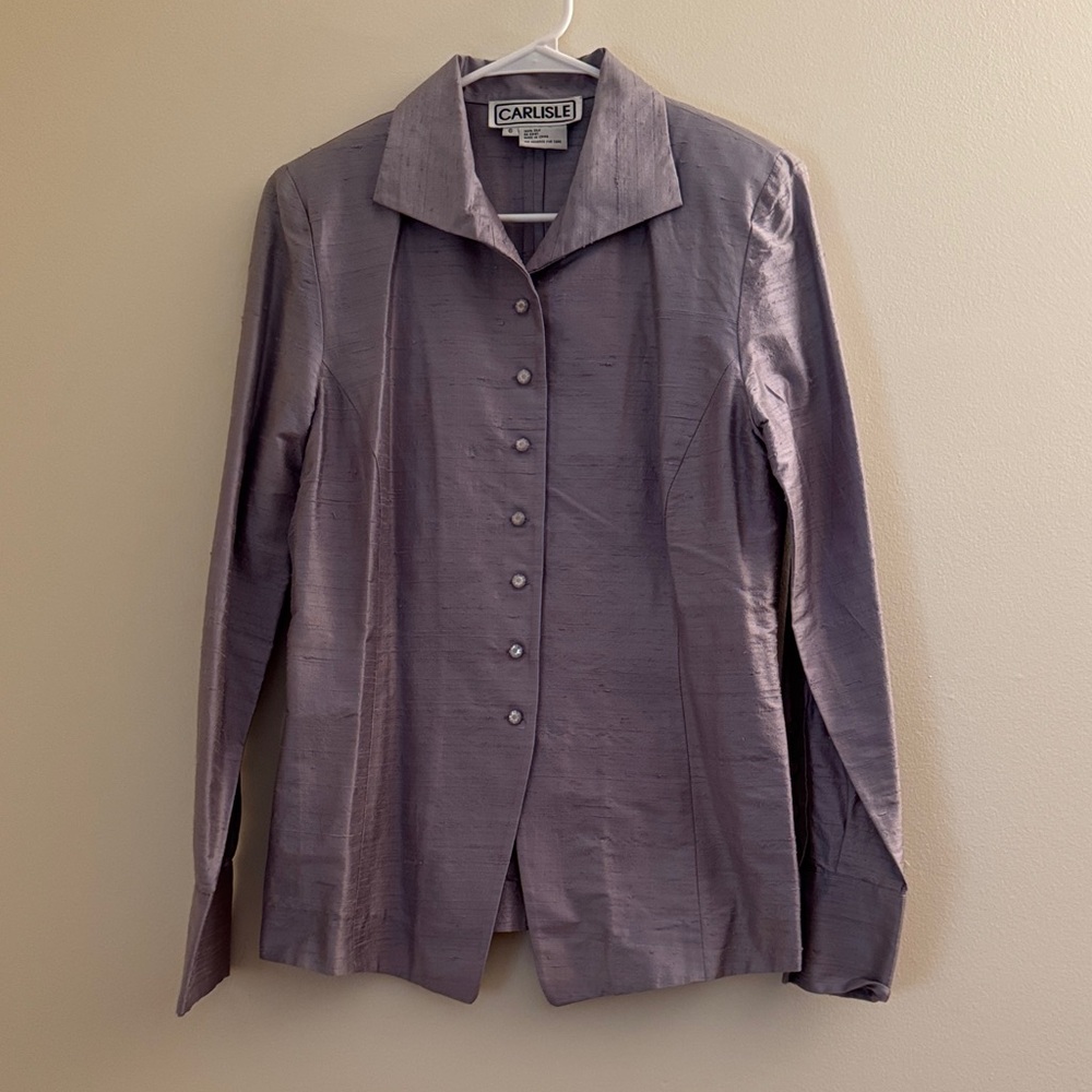 Carlisle Silk Button Down Blouse